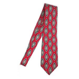 Roundtree & Yorke All Silk Hand Sewn in the USA Necktie Printed in Italy